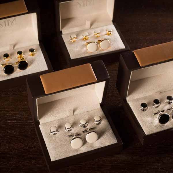 Set of cufflinks as fashion accessories for men from M2M Dubai
